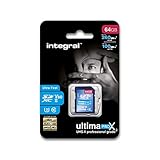 Integral 64GB UHS-II SD-Karte v60 Bis zu 260MB/s Lese- und 100MB/s Schreibgeschwindigkeit SDXC Professional High Speed Speicherkarte