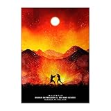 Displate Star Wars Metal Poster Star Wars Poster Star Wars Geschenk Star Wars Deco Magnet-Montage - Star Wars - Duels of Fate - Mustafar Poster 32x45cm