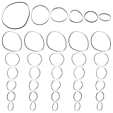 Ipetboom Keilriemen Gummiriemen Flach 50 Stück für Tonbandgeräte und Kassettendecks 2mm Stark Robust und Vibrationsarm Kompatibel mit Repeatern und Radiorecordern