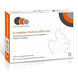 self-diagnostics CRP Schnelltest zur Eigenanwendung - Selbsttest zum Nachweis von C-reaktivem Protein im Blut - CRP Test für zu Hause - Bluttest Entzündungsparameter