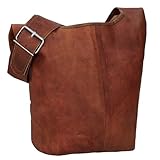 Gusti Umhängetasche Leder - Josephine Damen Umhängetasche - Beuteltasche Damen Leder - Shopper Ledertasche Vintage Braun - Leder Taschen Damen - Leder Shopped Damen Braun - Leder Shopper Cognac