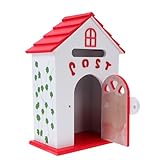 TEHAUX Holzbriefkasten Wandmontage Vorschlagsbox Beschwerdebox Großes Fassungsvermögen Sicher für Büro Schule Zuhause