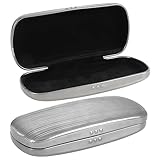 Hifot Brillenetui Hardcase, Aluminium Brillen Etui Hart, Metall Sonnenbrillen Etui, Brillenetui Hartschale für Damen Herren Kinder