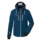 killtec Herren Skijacke/Funktionsjacke mit abzippbarer Kapuze und Schneefang KSW 44 MN SKI JCKT, dunkelpetrol, 4XL, 38698-000