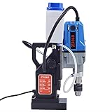 ZELCAN Kernbohrmaschine 1100W Magnetbohrer 12000N 2700LBS Magnetbohrmaschine 550RPM Kernbohrungenbereich φ12-φ40mm Max. Tiefe 50 mm Elektromagnetische Bohrmaschine (Maschine MD40)