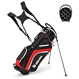 FANTASK 6er/8er/14er Golf Bag, Unterteilung Golf Stand Bag, leichte Pencil Bag tragbar, Golf Trolley Bag Golftasche für Frauen & Männer