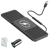 JKDfghF Induktive Ladestation Auto für Aston Martin DB7 1994-2000 2001 2002 2003 2004, 20W Rutschfestes Kabelloses Autoladegerät, Kabelloser Handy Ladegerät, Universelles Induktionsladegerät,A USB