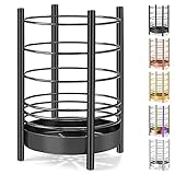 HOMQUEN Schwarzer Küchenutensilienhalter für Küchentheke, Edelstahl-Utensilienkrüge, Schwarze Titanbeschichtung Utensilien-Aufbewahrungs-Caddy-Organizer, Kochutensilien-Halter (Schwarz/7,4''x5,2'')
