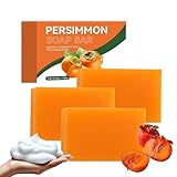Persimmon Seife, Naturseife, Antibakterielle Seife, Für Trockene und Alternde Haut, Peelende Körpergeruchskontrolle, Für Reinigung &Ölkontrolle (3)