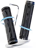 COICER Fahrradgriffe, rutschfeste Gummi Fahrrad Lenkergriffe mit Aluminium Lock, Ergonomisch, Bike Handgriff für 22–22,7mm Lenker Scooter Mountainbike Road Bike MTB (Sport-AO)