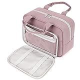 Kulturtasche Damen Gross kulturbeutel Kosmetiktasche Damen Groß Waschtasche Make up Tasche für Herren & Volle Größe (Rosa)