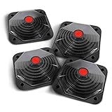 POOL Total Solar Poolheizung Halbkugel inkl. Bypass-Set - Solarabsorber für Aufstellbecken & Stahlwandpool bis 10.000 l - Reihenschaltbar - 32/38 mm Anschluss - Für Pumpen 2,0-15 m³/h - 4 STÜCK