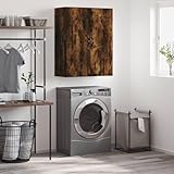 Generisch Wandschrank Räuchereiche 69,5x34x90 cm Holzwerkstoff,jiangboyue-834983