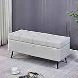 GSACLKES Aufbewahrungsbänke, Tufted Stoff Aufbewahruosmanische Bank Luxuriöse Polsteruaufbewahrungsbank Gepolsterter Fußlehne Hocker Für Wohnzimmer Schlafzimmermöbel Premium Schuh Aufbewahrungsbank/Be