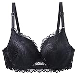 Necalisi große brüste starker Halt BH Damen mit bügel Dirndl BH Deep V Lace Bralette schwarz Starker Halt Große Brüste Bustier Crop Top 70C