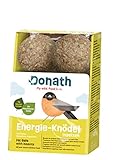 Donath Energie-Knödel Insekten Ohne Netz - 100g Je Knödel - Der Feinschmecker-Knödel - Wertvolles Ganzjahres Wildvogelfutter - Aus Unserer Manufaktur in Süddeutschland - 6er Karton
