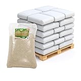 VERDURMAX 40 x 25 kg Rasensand 0,3–1,5 mm – Quarzsand Feuergetrocknet mit ca. 97% Quarz – Für Rasenpflege, Drainage & Bodenverbesserung