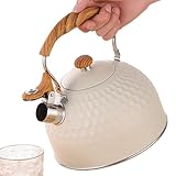 Teekessel für Herde – Teekanne mit Pfeife, Wasserkocher für die Küche, 2,5 l, Edelstahl, Warmwasser, elektrische Teekanne, Induktion, Haus, Camping, Hotel