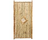 Bambuszaun hochwertig ' TEN New Line3' 180 x 90cm mit Fenster von bambussi.com