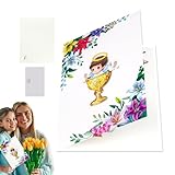 Ausklappbare Baby-Duschkarten,Festliche Taufkarten Für - Geschenk Bei Tauffeier Für Mädchen Neue Eltern Paten