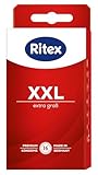 Ritex Kondome XXL – Extra große Kondome 16 Stück für mehr Komfort & intensives Empfinden, Kondom mit extra viel Gleitfilm – Vegan, dermatologisch getestet, Made in Germany