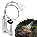 RUNQIN Grill Licht,Magnetischer 360° Flexibel Grilllampe Grillbeleuchtung LED zubehör Verstellbare Outdoor Magnetische BBQ Licht Set Outdoor Grill Lichter BBQ Zubehör Arbeitslampe draußen hardscape