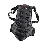 KOZEEY Rückenprotektor Abnehmbare Schutzausrüstung Rückenpolster Anti für Fahrrad Outdoor Sports Motocross Downhill Männer Frauen, S