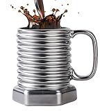 Generisch Teebecher - 380 Milliliter Latte Getränkebecher - Schraubenförmige Keramiktasse,Für und Wein und Saft Bier Küche Restaurant Café Geburtstag