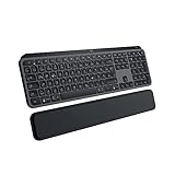 Logitech MX Keys S Plus kabellose Tastatur, Low Profile, Fluid Quiet Typing, Programmable, Backlighting, Bluetooth, Rechargeable, für Windows PC/Linux/Chrome/Mac- Graphit, Deutsches QWERTZ-Layout