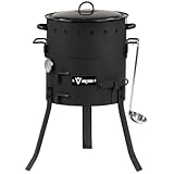 BBQ-Toro Eintopfofen Outdoor Ø 29 cm | Gulaschkanone mit Topf, Grillrost und Suppenkelle | Gulaschkessel, Feuerkessel, Outdoor Ofen, Feuerstelle | Außenküche, Kochstelle, Kochofen für Draußen