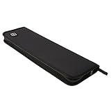 MagiDeal Krawattenetuis Krawattentasche mit Reißverschluss für Herren auf der Reise, aus Nylon - Grau Schwarz