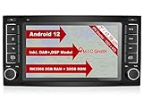 M.I.C. AVT7-lite Android 12 Autoradio mit navi RK3566 2G+32G Ersatz für VW T5 multivan Touareg mit RNS 510: DSP DAB Plus Bluetooth 5.0 WiFi 2 din 7' IPS Bildschirm USB Auto zubehör europakarte