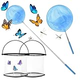 Fangnetz für Schmetterlinge | ausziehbare Kinderfischen Fangnetze | Anti-Rutsch-Griff Outdoor Spielspielzeug für Schwimmbad Garten Teich