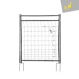 horizont Hotgate Weidetor – Tor für Weidezaun 90–105 cm Höhe, elektrifizierbare Zauntür mit 86 cm breitem Durchgang, Schafzaun Tür, stabiles Weidezaun Tor, Gartenzaun Tür mit Stromführung