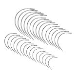 Mumuve 42/50/100/120 Stück gebogene Nadeln, gebogene Ledernadeln, Handnähnadeln, Webnadeln für Handnähen, Lederreparatur
