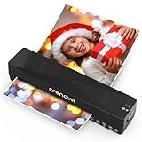 Crenova Laminiergerät A4/A5/A6,Schneller Laminator mit 10 Laminierfolien,Personal für Hausgebrauch,Schule Lehrer,Büro Karte (Schwarz)