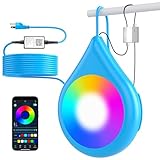 Mexllex 15W Poolbeleuchtung IP68 Wasserdicht Unterwasser Poollicht Dimmbar Farbwechselnde, Pool Lichter mit Magnet und APP-Kontrolle für oberirdische Einbaupools