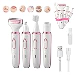 Advocatey - Advocatey Lady Shaver, Advocatey Electric Lady Shaver Womens, Advocatey Comfort 4 in 1 Electric Lady Shaver, Advocatey Bikini Razor, For Bikini Leg Body Face Underarm (White)