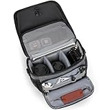 RAINSMORE Kameratasche Professionelle DSLR/SLR/Spiegellose Kameratasche Grau