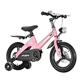 GJYDPU Kinderfahrrad 12' 14' 16' 18' Zoll Einstellbar Rahmen Aus Magnesiumlegierung Mountainbike Jungen Mädchen Fahrrad, Doppelscheibenbremse, Mit Stützrädern Fit 2-12 Jahre