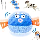 Bewegendes Hundespielzeug, Interaktives Hundespielzeug, Selbstrollender Ball Hund, Aktives Bewegliches Haustier-Plschspielzeug, Active Moving Pet Plush Toy for Haustier Hunde Trainingsball(Blau)