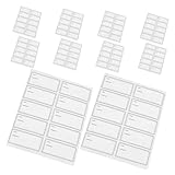 Ipetboom 10 Blatt Selbstklebende Wasser Ölresistente Etiketten für Lebensmittel Multifunktionale Flaschenaufkleber zur Beschriftung von Vorratsdosen Milchbehältern für Haushalt und Büro