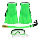 Happyyami 1 Set Schnorchelset Mit Flossen Kinderschnorchel Schnorchelbrille Schwimmbrille Kinderflossen Für Kinder Schnorchelausrüstung Kinderschnorchelausrüstung