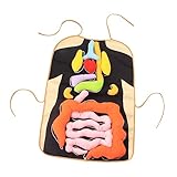 Abaodam 1 Satz Orgelspielzeug Organe Schürze des Menschlichen Körpers 3D-anatomie-schürze Grillschürze Modell Der Inneren Organe Kunsthandwerk Schürze Anatomie Schürze Lehrmittel Polyester