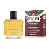 Proraso After Shave Lotion Nourishing, 100 ml, Aftershave für Männer mit Sandelholz & Shea-Öl spendet Feuchtigkeit und stellt den Hautkomfort wieder her, Made in Italy