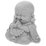 Gatuida Kleine Buddha Statue für Aquarium und Schreibtisch Vintage Zen Dekoration Feine Handwerkskunst Leichte Langlebige Buddha Figur für Fischbecken und Meditationsräume