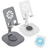 SWOUEKO 2 Stück Handyständer - Handyhalter Handy Ständer Handyhalterung Tisch 360° Drehbarer Multi-Winkel Halterung Verstellbare Handyhalterung, Handy Zubehör für iPhone 15 14 13 Pro Max Plus...