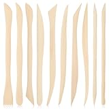 ZEYIYER 10 Stück Modellierwerkzeug, Sculpting Tools, Holz Ton Töpferwerkzeug, Doppelseitiges Ton Modellierset für Keramik, Detaillierung, Modellierung