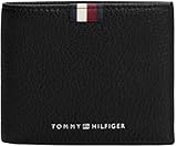 Tommy Hilfiger Herren Th Prem Lea Mini Cc Wallet Am0am13342bds001 Faltbare Brieftasche, Black