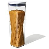 OXO Good Grips POP-Behälter – luftdichte, stapelbare Aufbewahrung von Lebensmitteln – 2,1 Liter für Spaghetti und mehr, Transparent, 11233800V1MLNYK